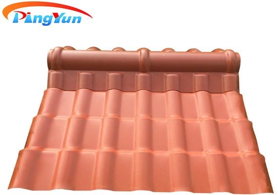 Blauwe kleur stabiele PVC dakpannen dakplaat voor woonhuis